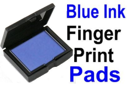 No. 2 Blue Fingerprint Pad 1-3/4 x 2-1/4